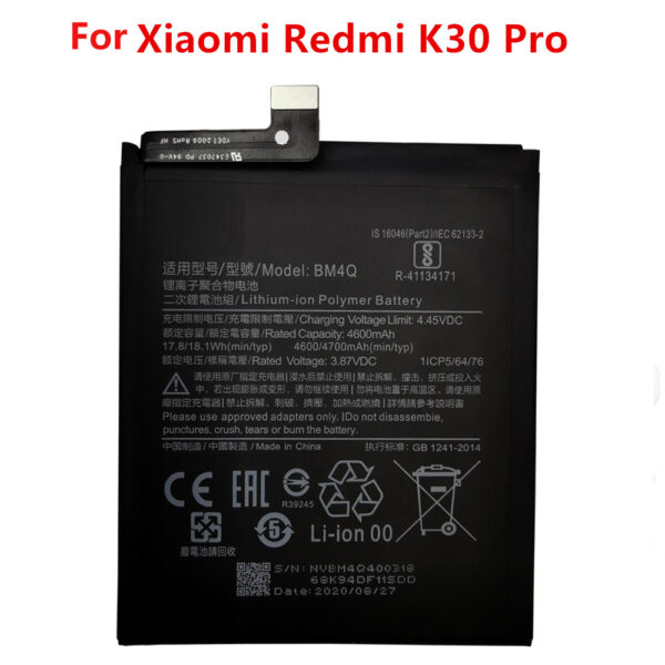 Battery Compatible For Xiaomi Poco F2 Pro PocoPhone F2 Redmi K30