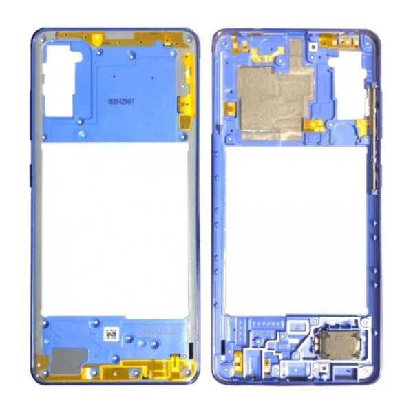 Samsung Galaxy A41 (A415F) Mid-Frame Housing (Blue) - LY