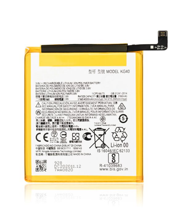 Battery Compatible For Motorola Moto G8 Play (KG40) Li-Ion 4000 mAh