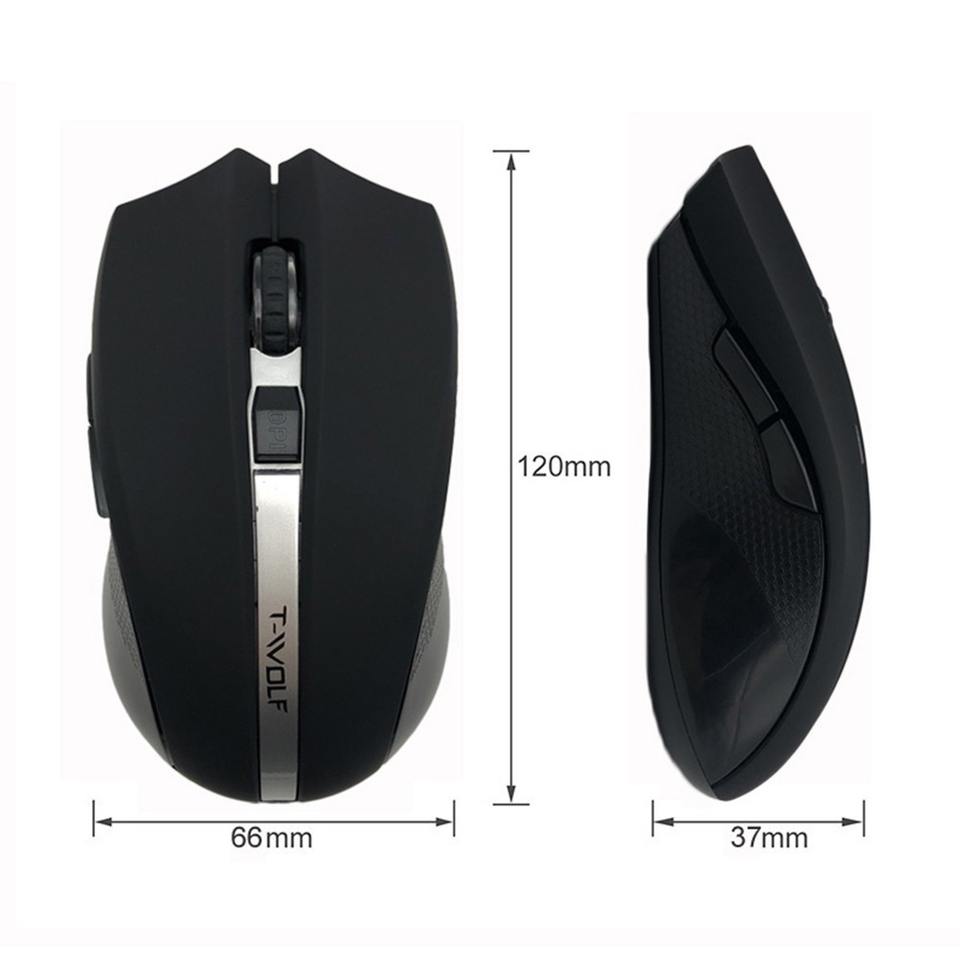 Wireless Silent Mouse T-WOLF Q5 2.4GHz - Phone City