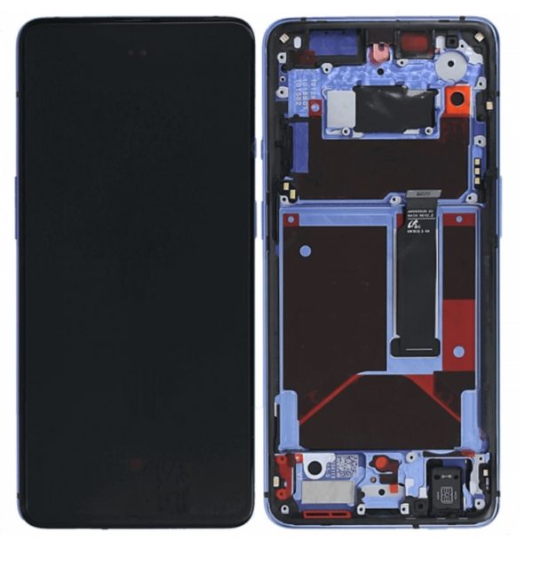 OnePlus 7T LCD Display With frame (Glacier Blue) MKS